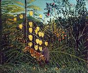 Henri Rousseau Struggle between Tiger and Bull oil on canvas